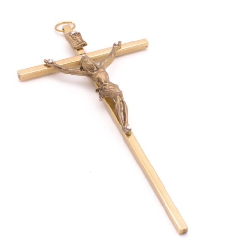 Krzyż klasyczny (mosiężny, 14 cm)