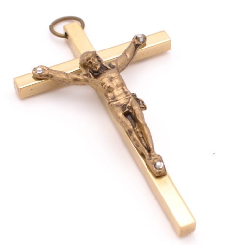Krzyż klasyczny (mosiężny, 6,5 cm)