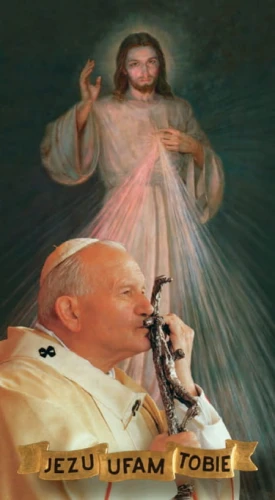 Obrazek 14/06 - św. Jan Paweł II, Jezu ufam Tobie