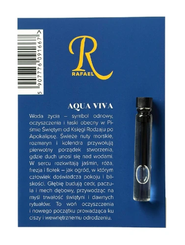 AQUA VIVA 1ml (Perfumy męskie) - seria Aromaty Biblii - Próbka