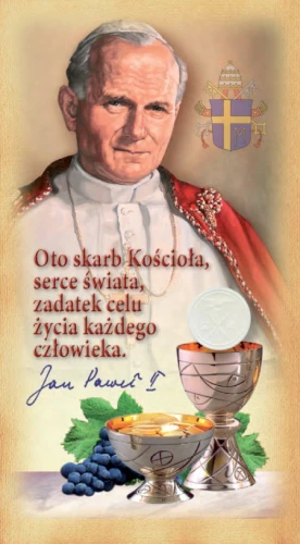 Obrazek 83/14 - św. Jan Paweł II, Eucharystia